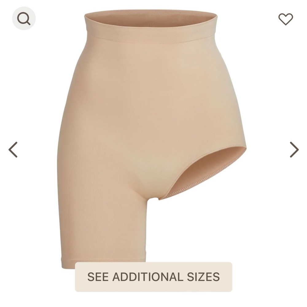 SKIMS Brand New Solution Short Left Leg Exposed Seamless Sculpt Sz Small
